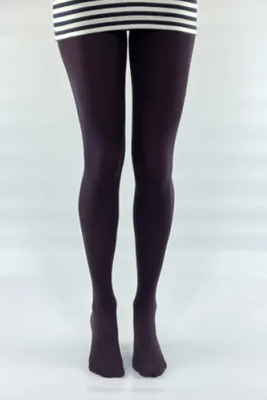 100 Denier Tights Aubergine