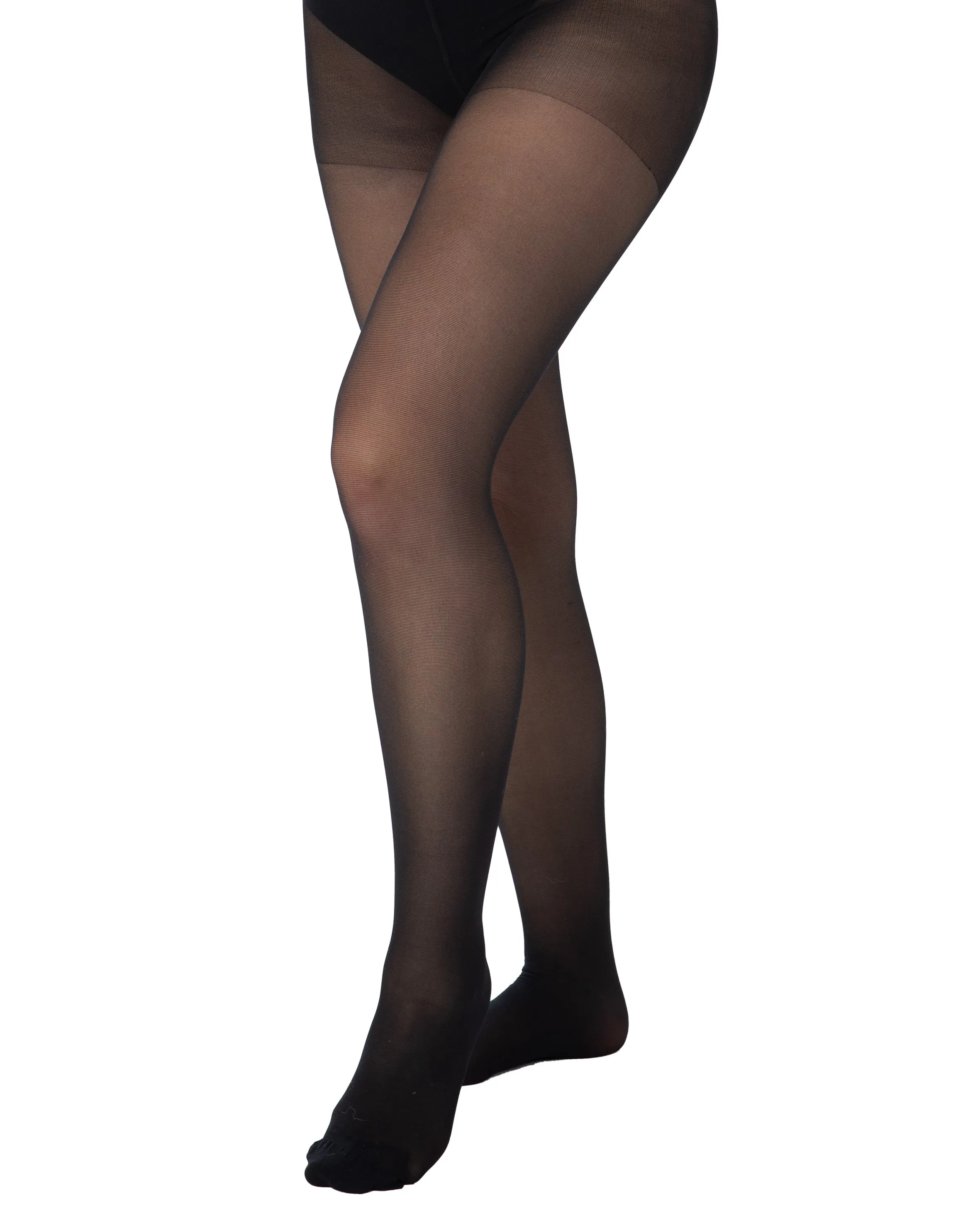 20 Denier Sheer Crotchless Tights