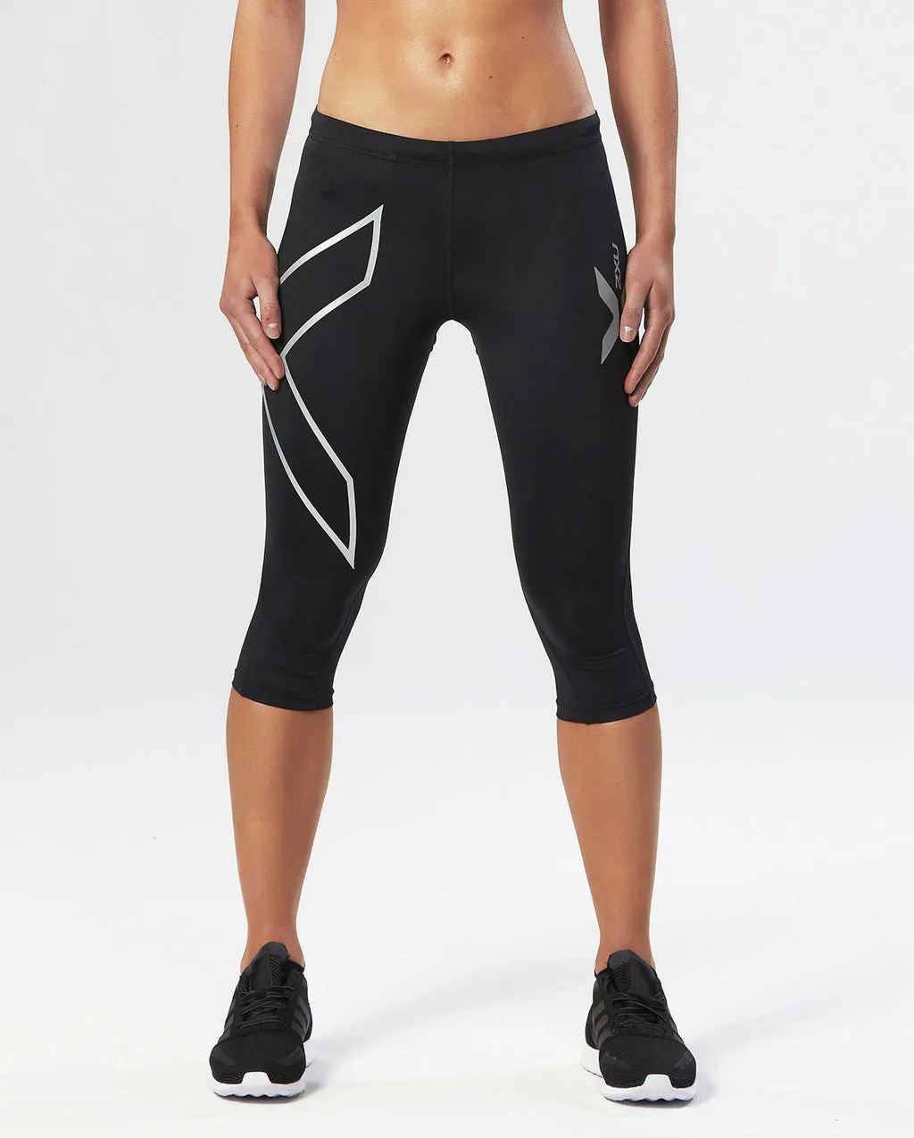 2XU 3/4 Compression Tights - Womens - Black/Black