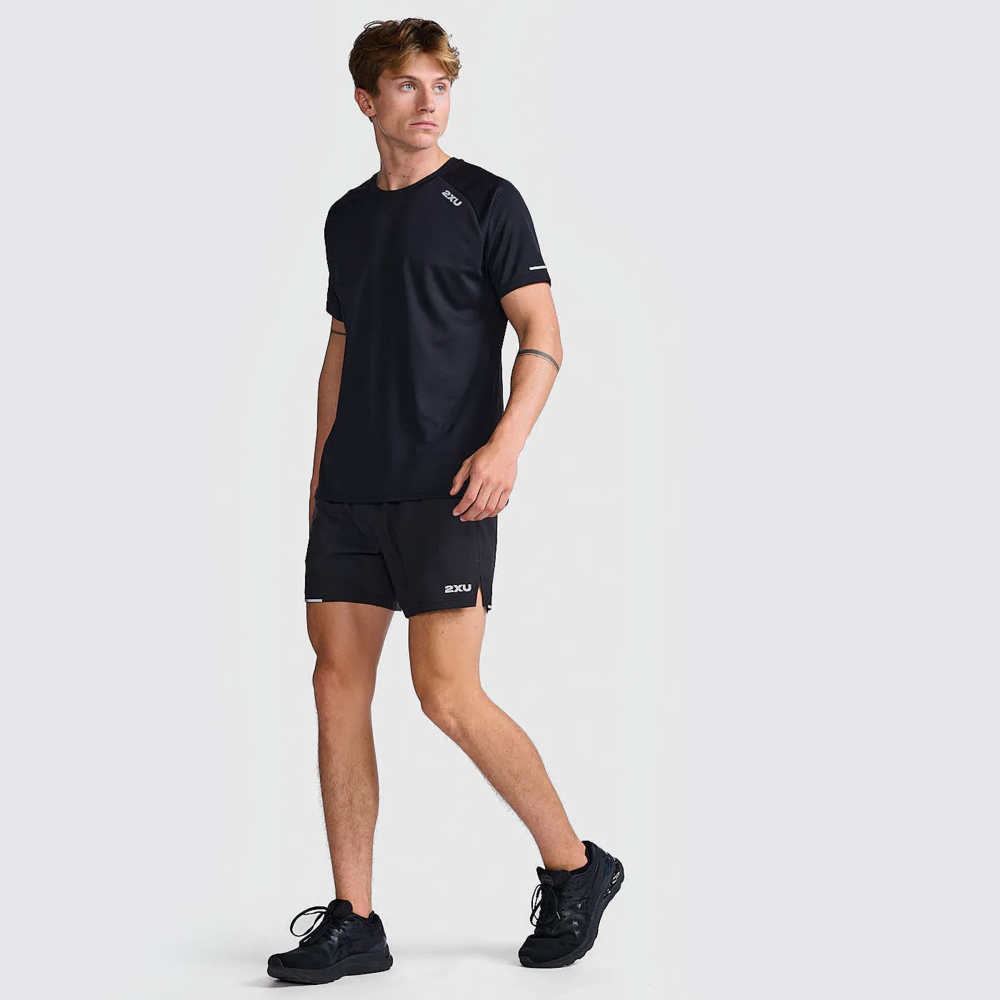 2XU - Aero Tee - Black/Silver Reflective