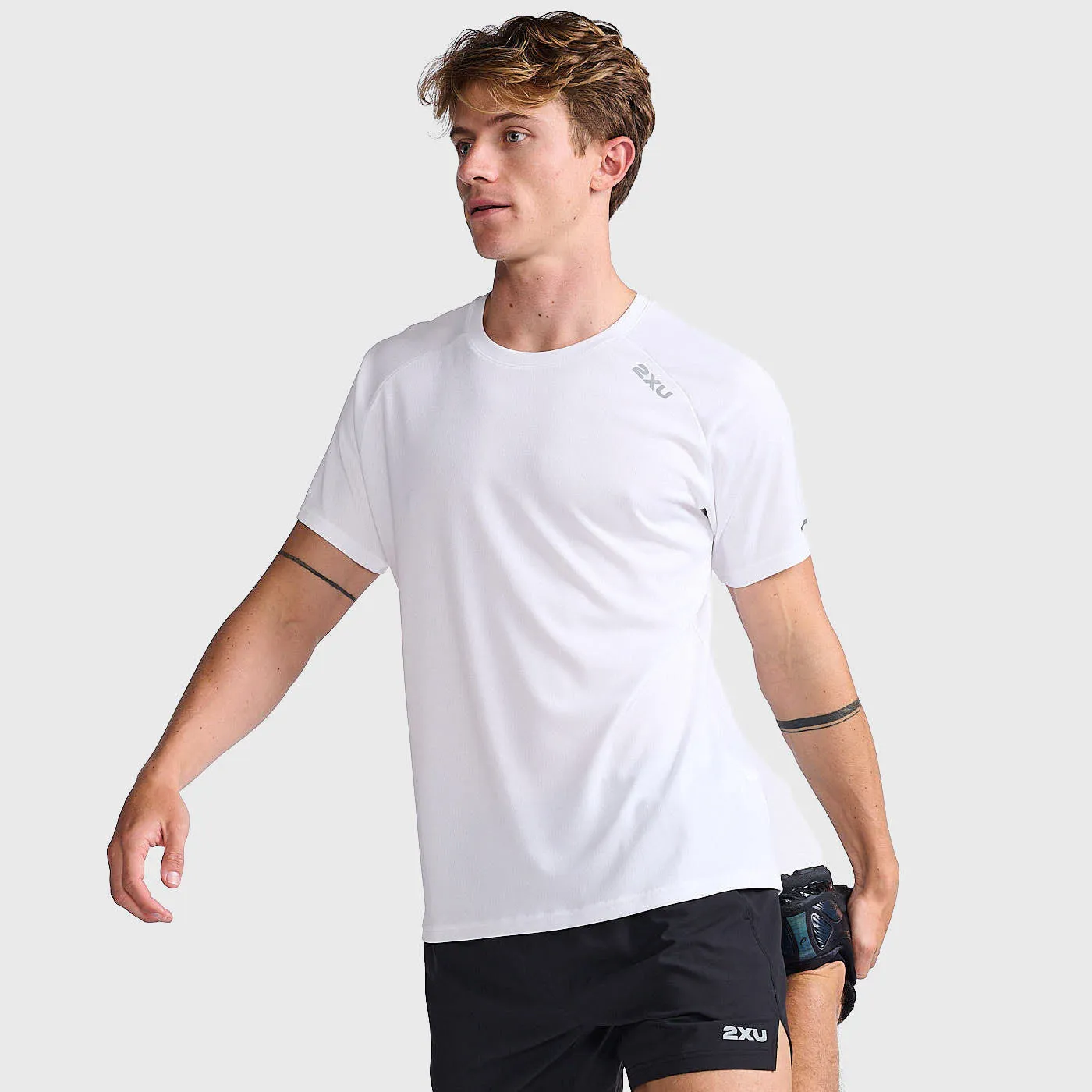 2XU - Aero Tee - White/Silver Reflective