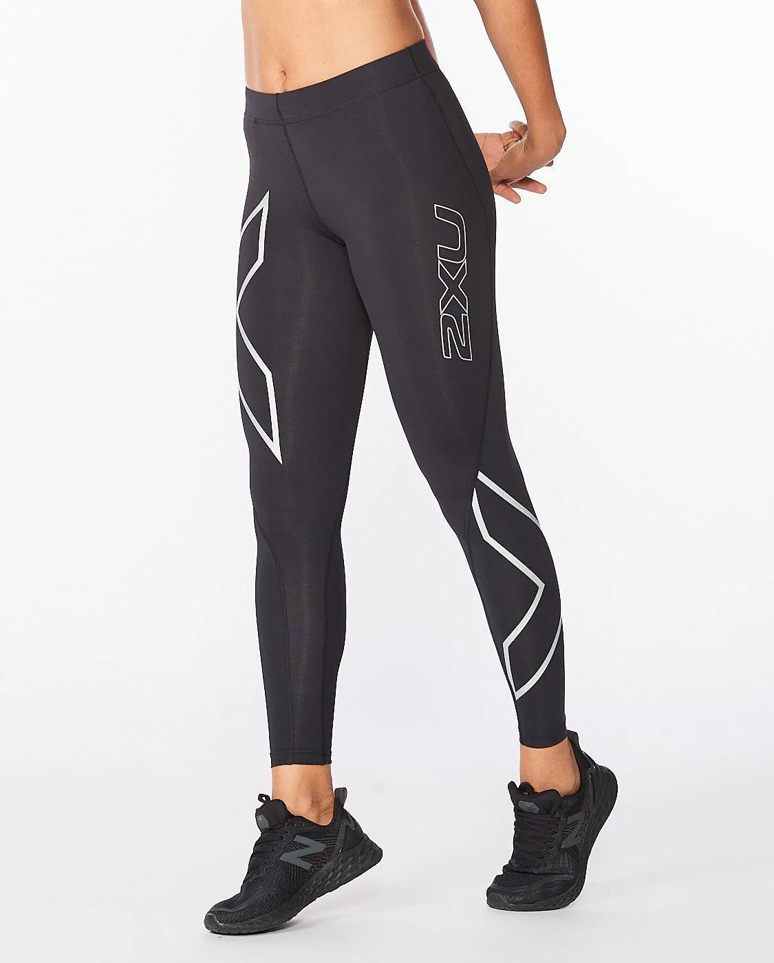 2XU Core Compression Women's  Cycling Tights (Black/Silver)