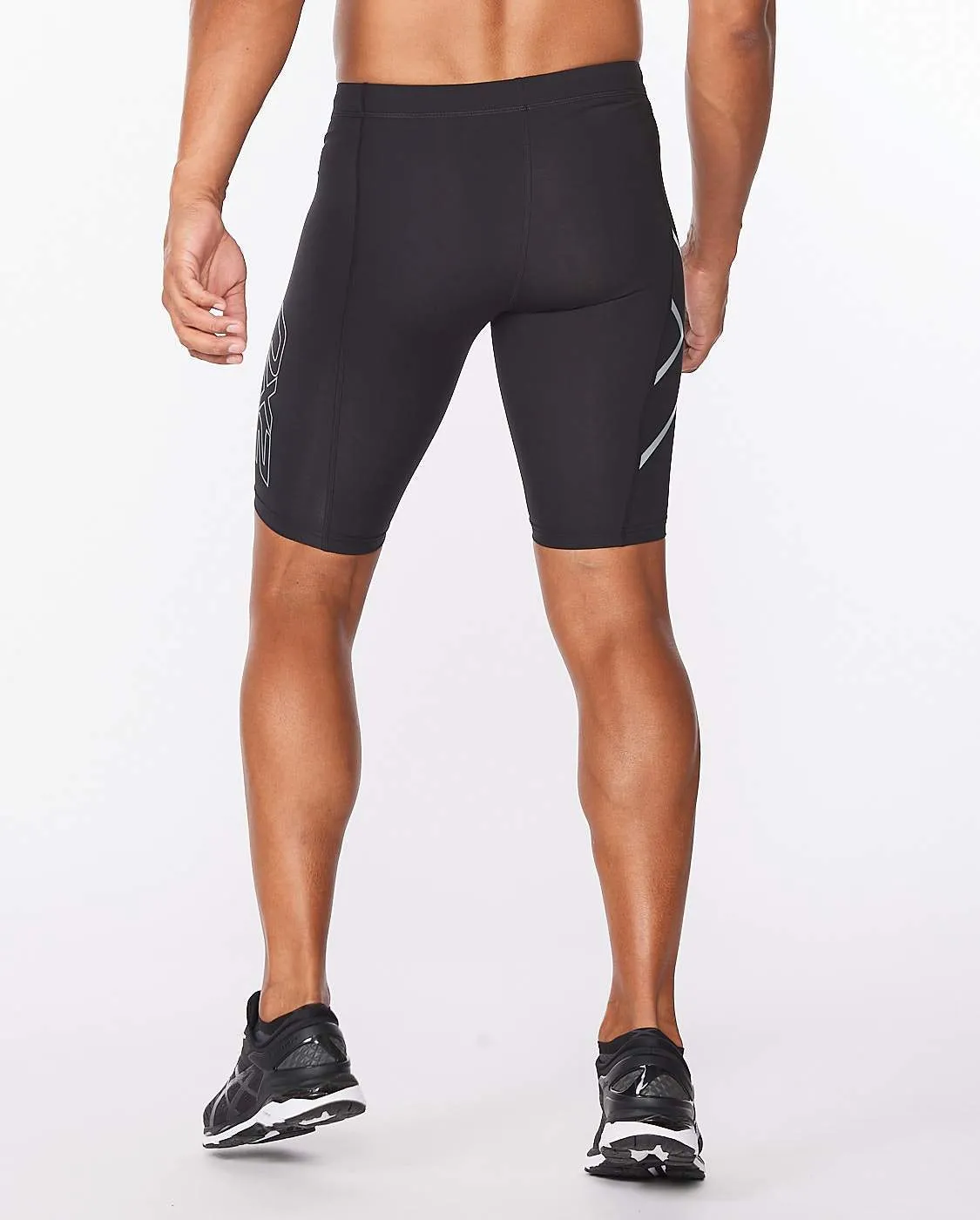 2XU Mens Core Compression Shorts - Black/Silver