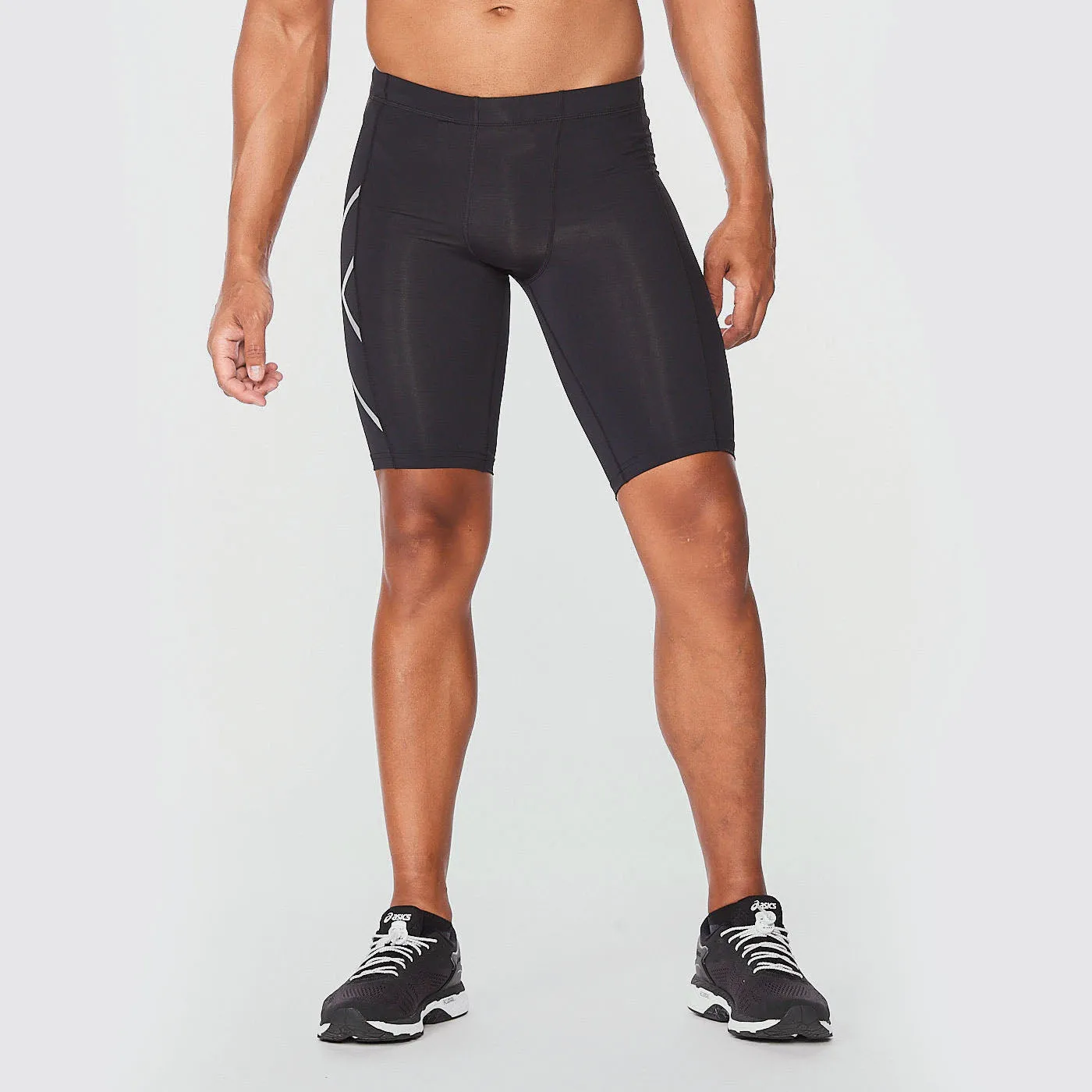 2XU - Men's Core Compression Shorts - Black/Silver