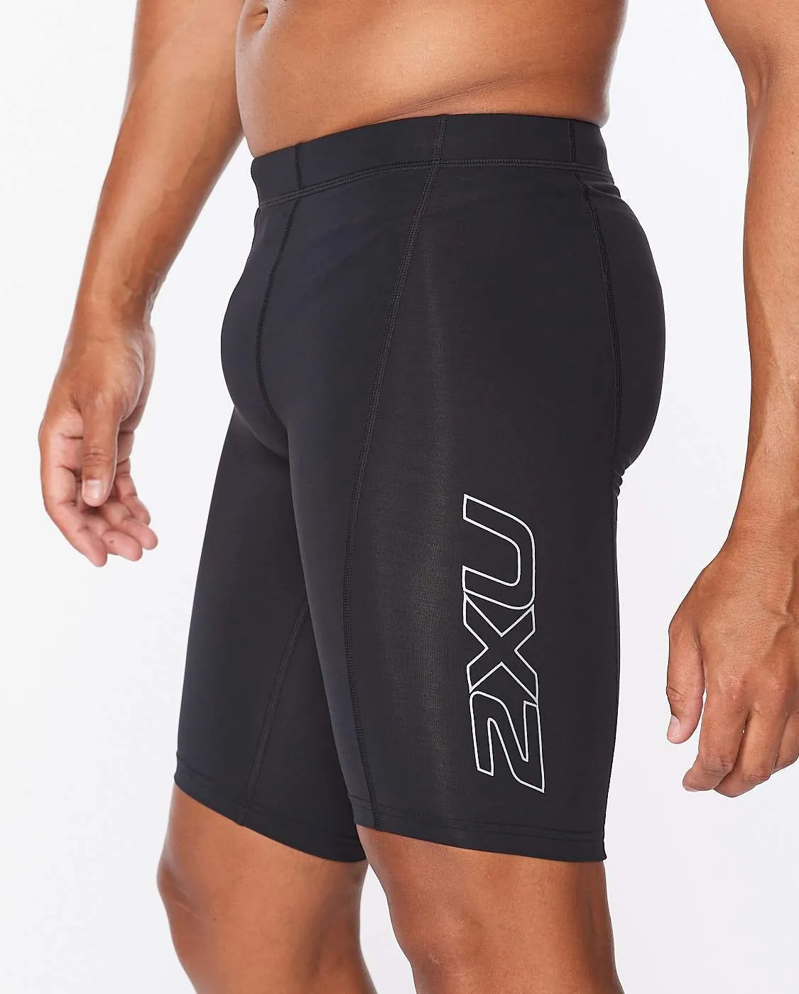 2XU Mens Core Compression Shorts - Black/Silver