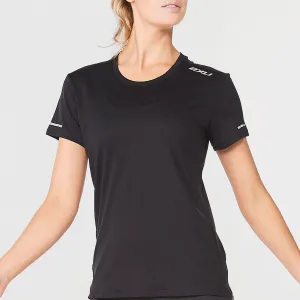 2XU - Women's Aero Tee -  Black/Silver Reflective