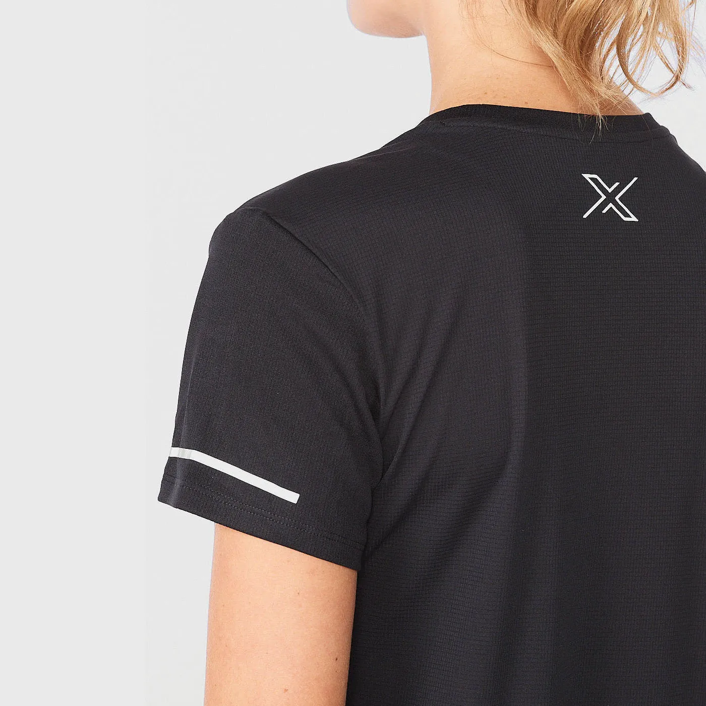 2XU - Women's Aero Tee -  Black/Silver Reflective