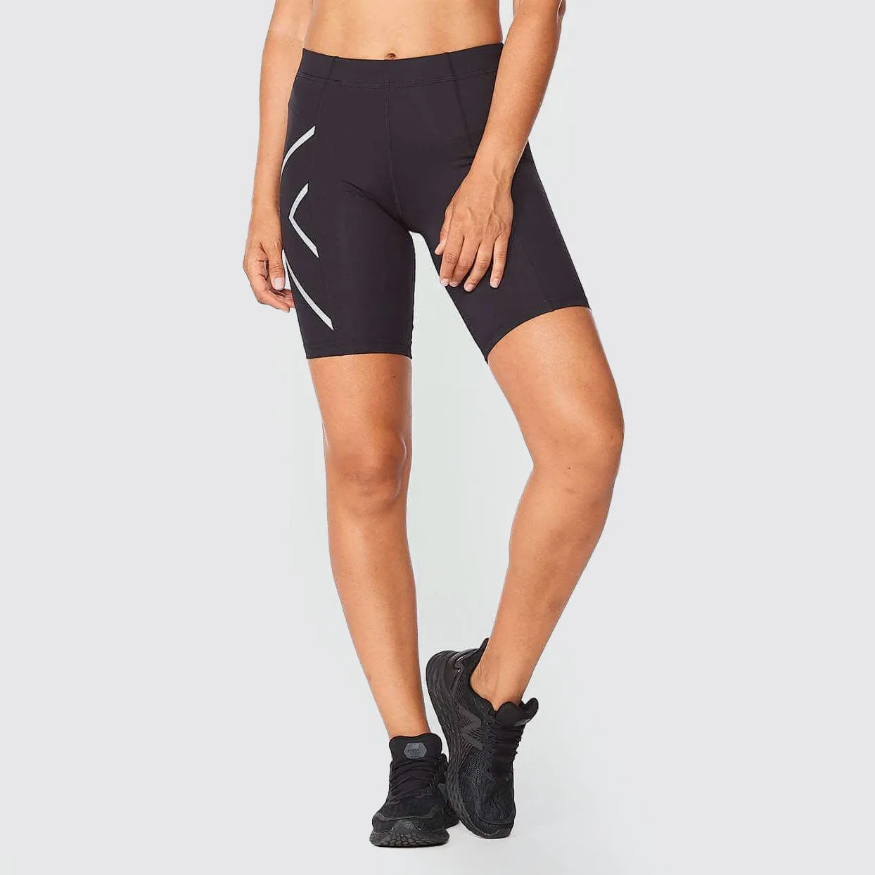 2XU - Women's Core Compression Shorts - Black/Silver