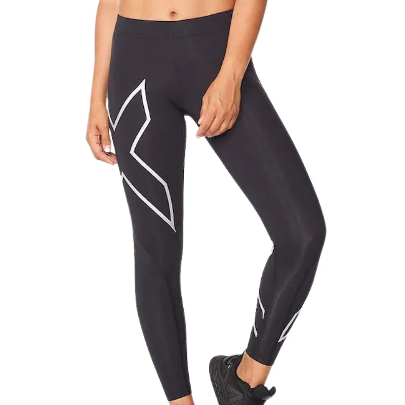 2XU Womens Core Compression Tights - Black/Silver