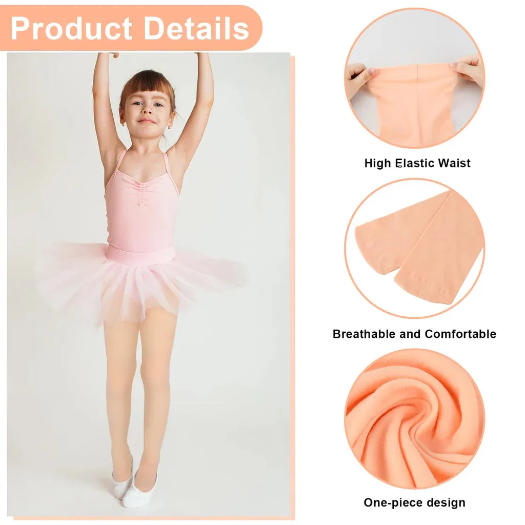 4 Pcs Ballet Dance Tights Girls Kids Stocking