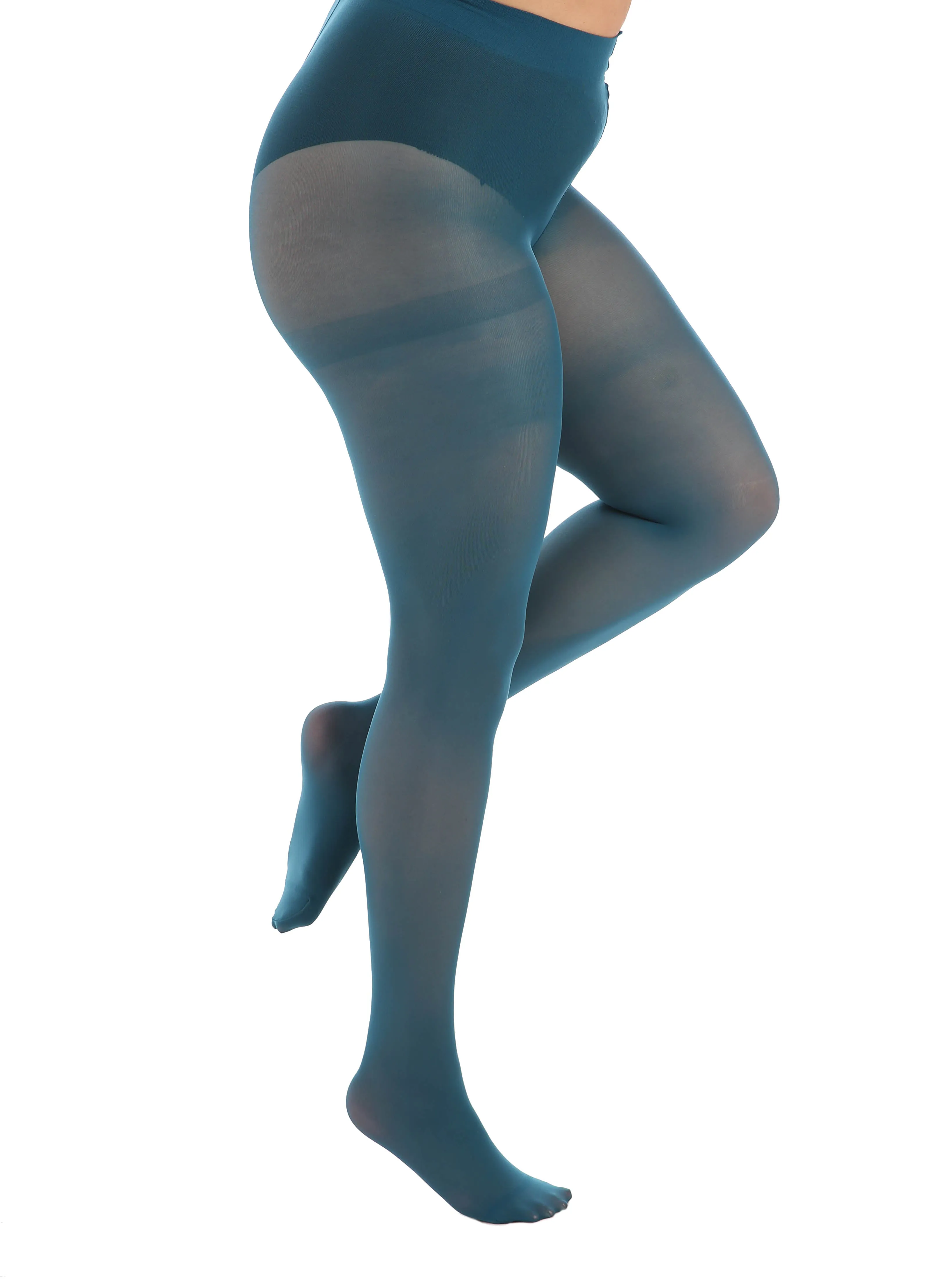 50 Denier Opaque Curvy Super Stretch Tights