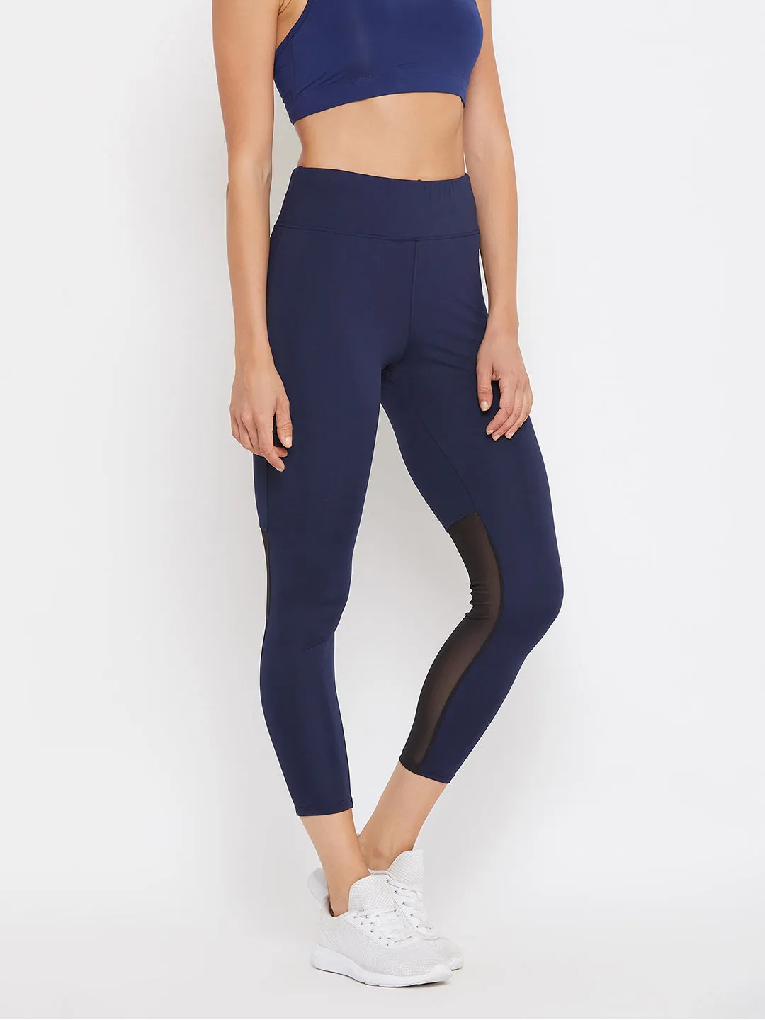 Activewear Ankle Length Tights In Navy