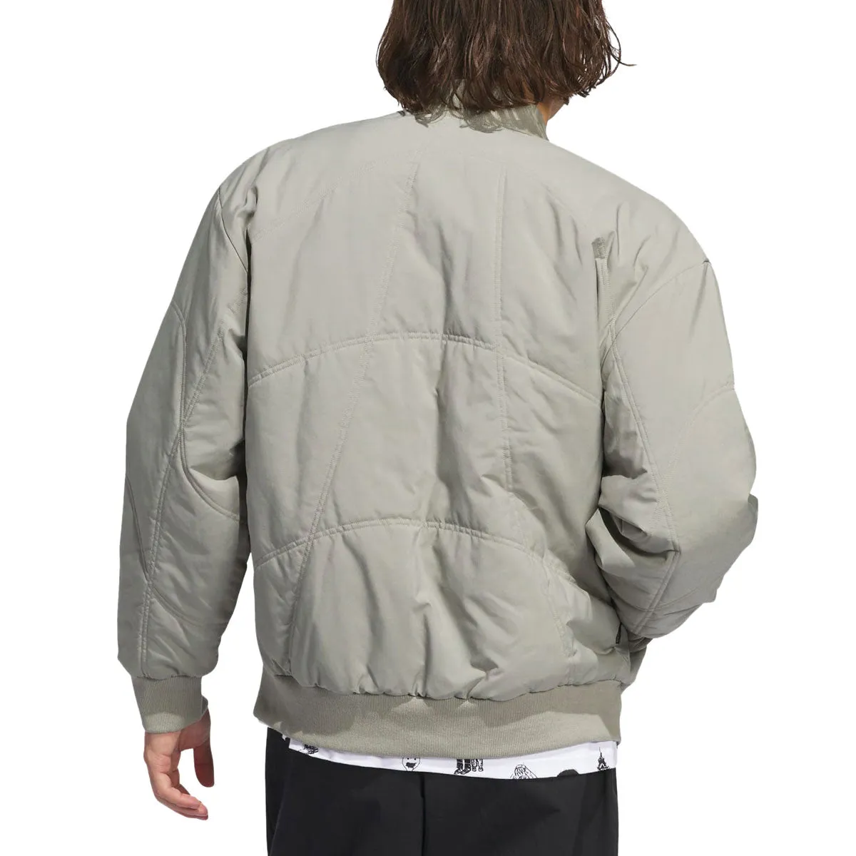 Adidas Dill Copa Quilt Jacket - Silt Pebble/Royal Blue