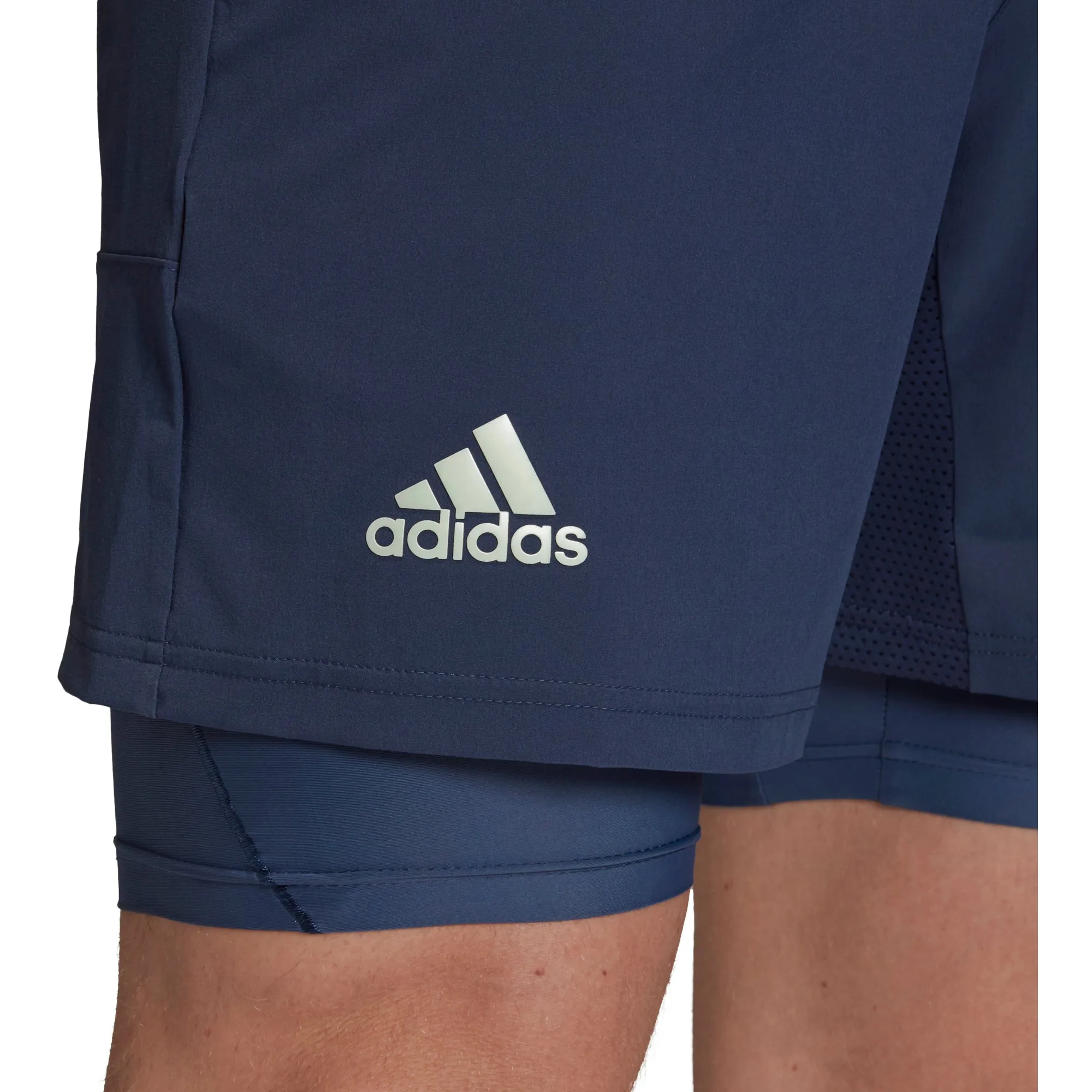 Adidas HEAT.RDY Indigo 2 in 1 7in Mens Tennis Shorts