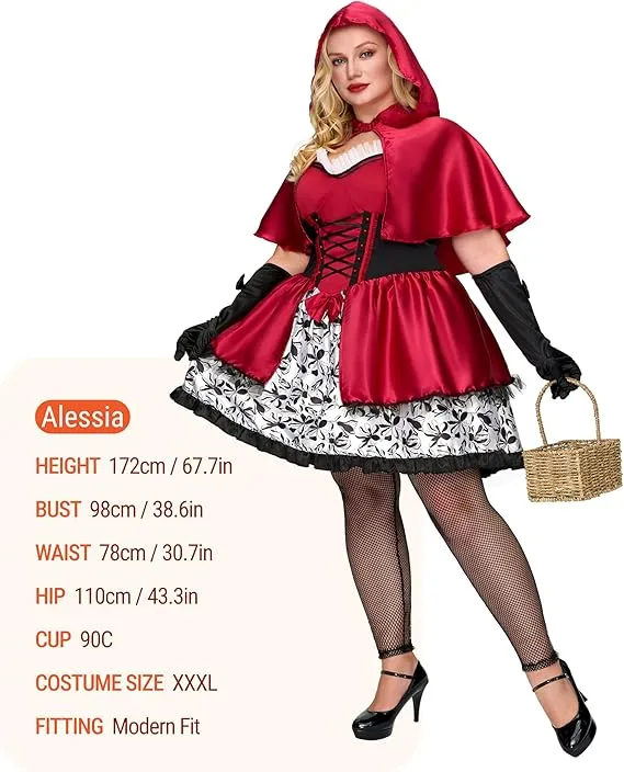 Adult Red Riding Hood Plus Size Halloween Costume