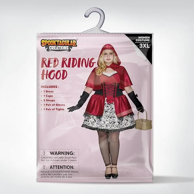 Adult Red Riding Hood Plus Size Halloween Costume