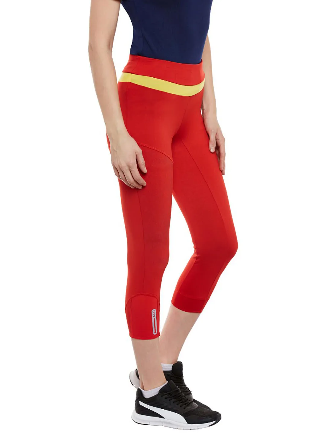 Alcis Red Running Tights AKRUWLG0900249