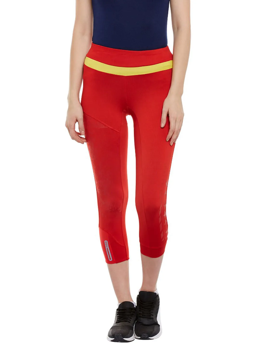 Alcis Red Running Tights AKRUWLG0900249