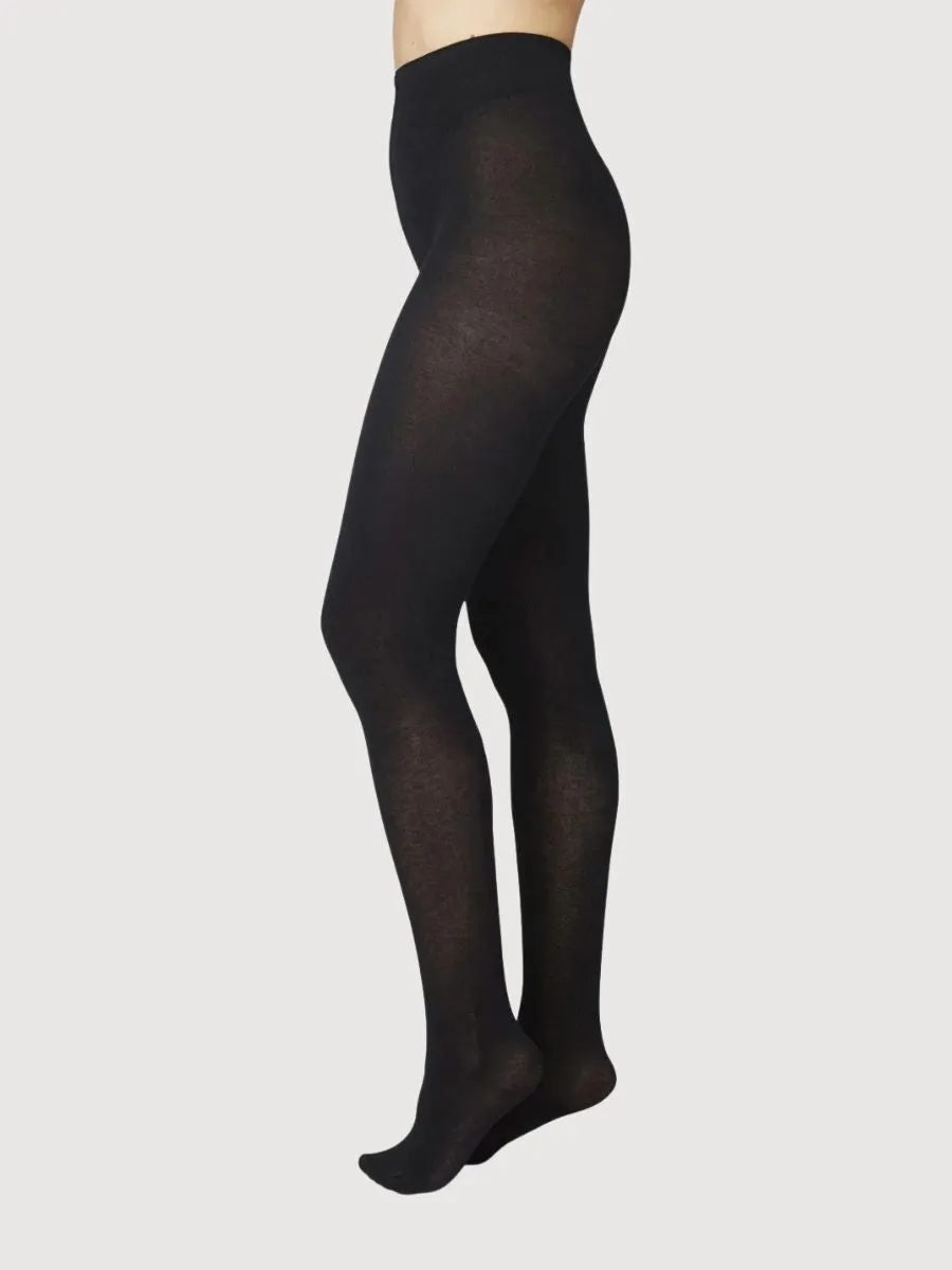 Alice Cashmere Tights Black | Swedish Stockings