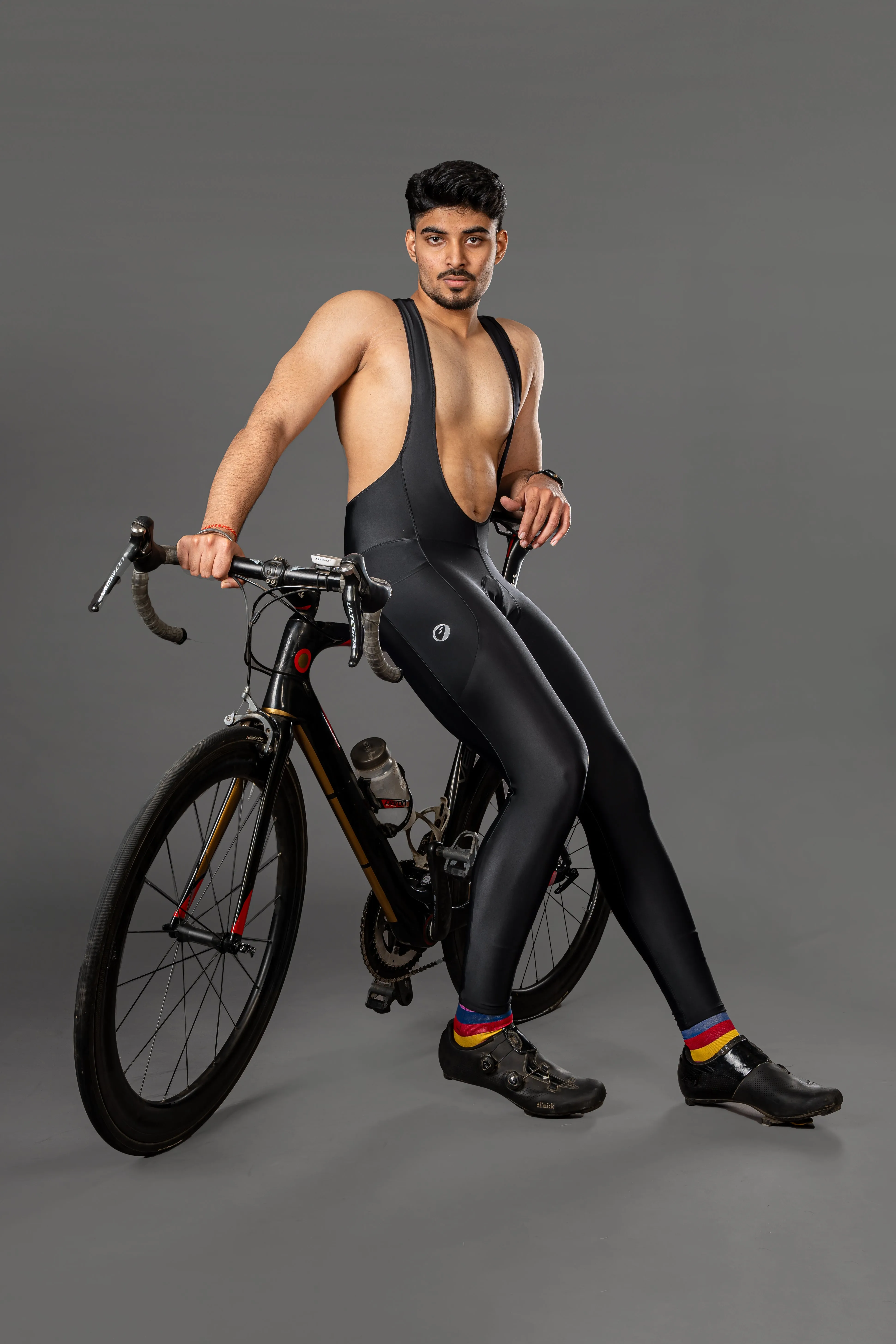 Apace  Mens Cycling Bib Full Tights | Gel Padded | Nightrider