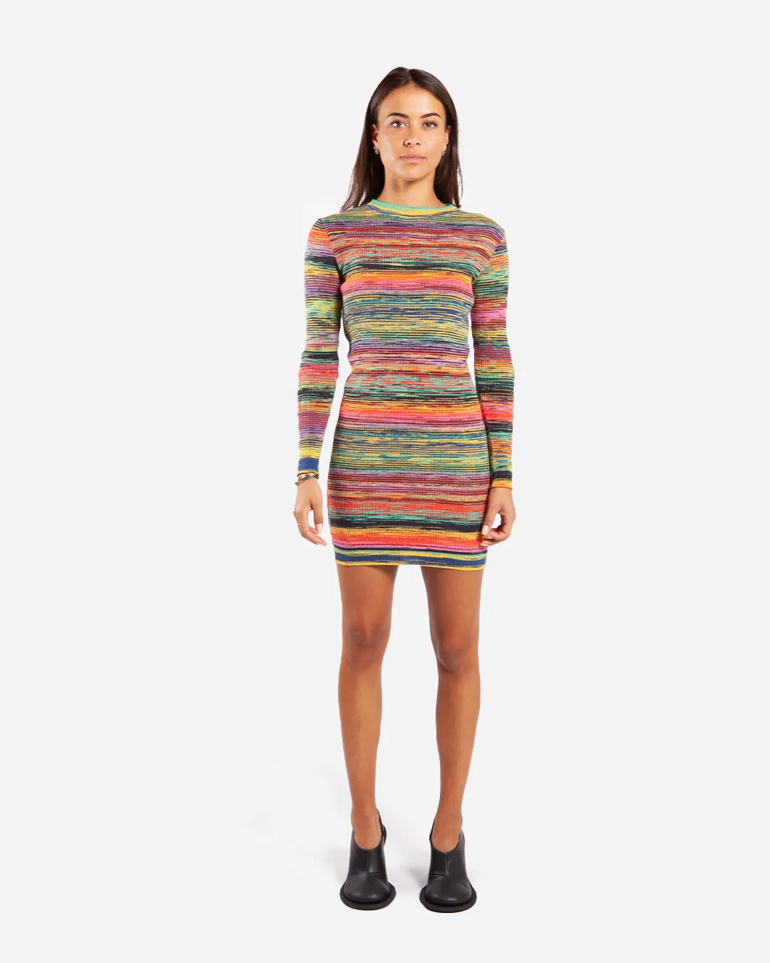 Aries SpaceDye Problemo Holey Knit Dress Multi