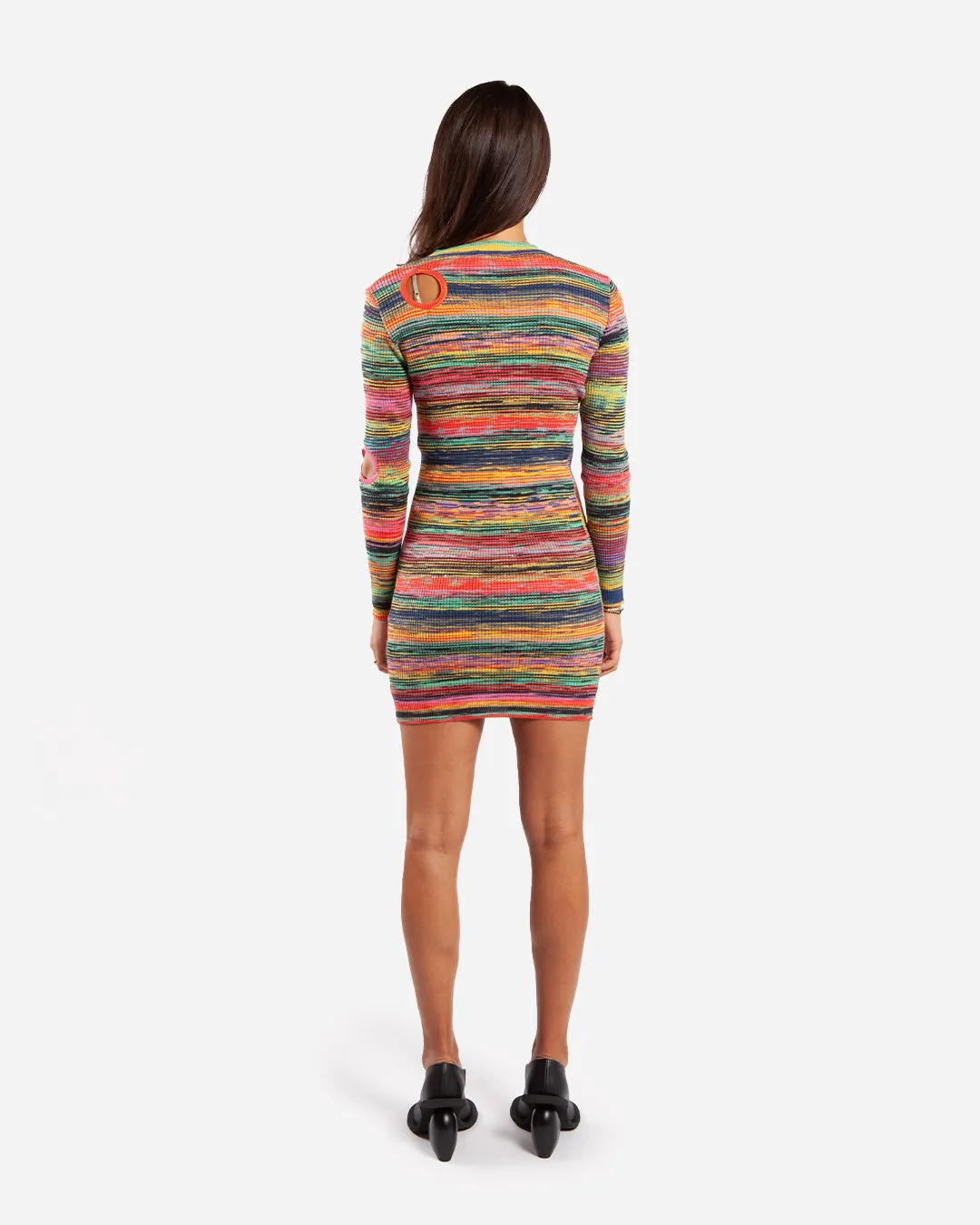 Aries SpaceDye Problemo Holey Knit Dress Multi