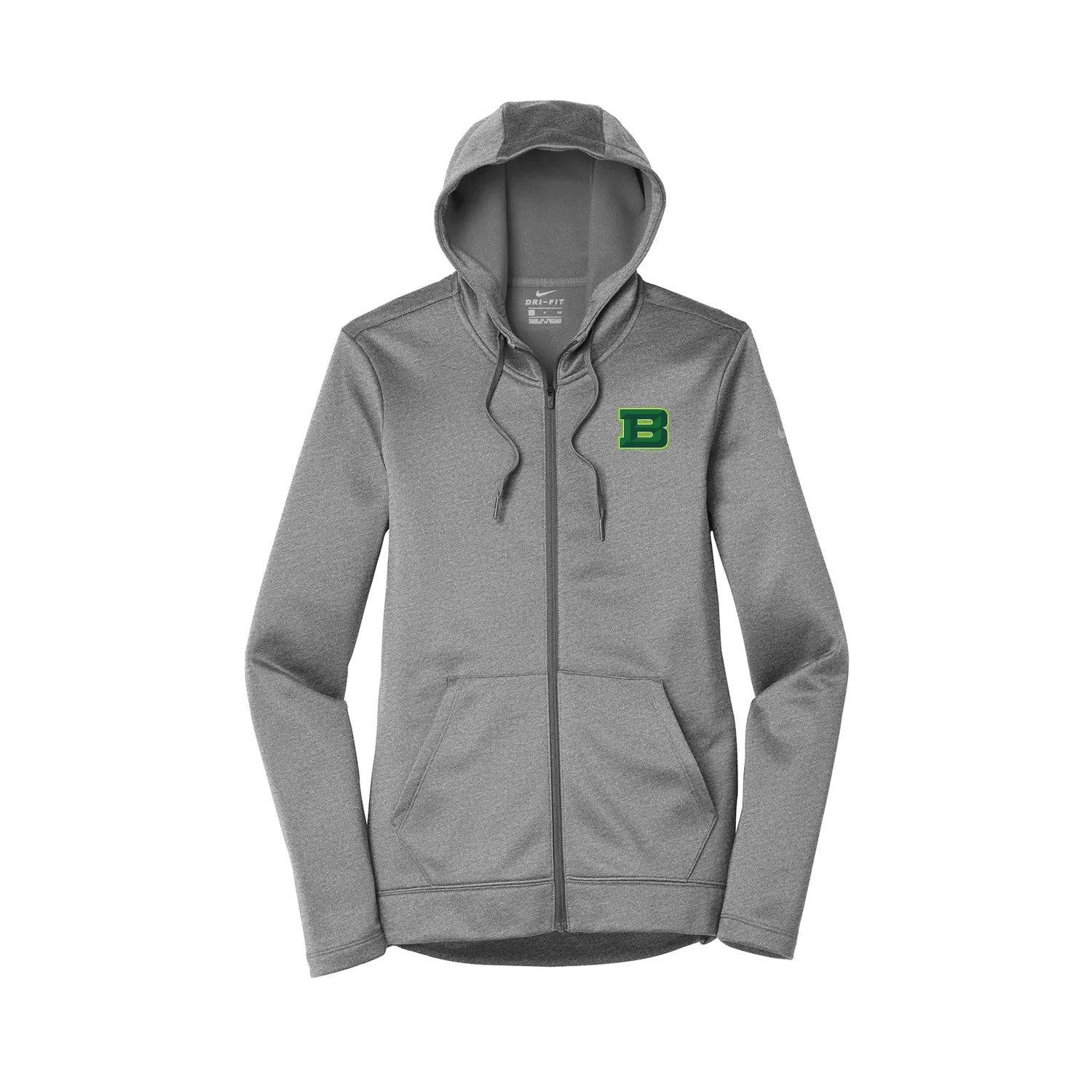 Badin Athletics Fall 2021 - Nike Ladies Therma-FIT Full Zip Fleece Hoody (Dark Grey Heather)