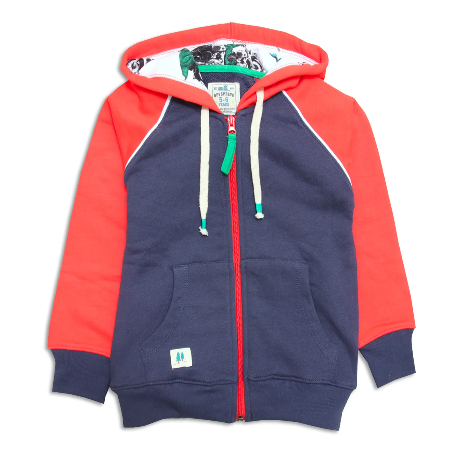 Baseball Terry Zipper Hoodie