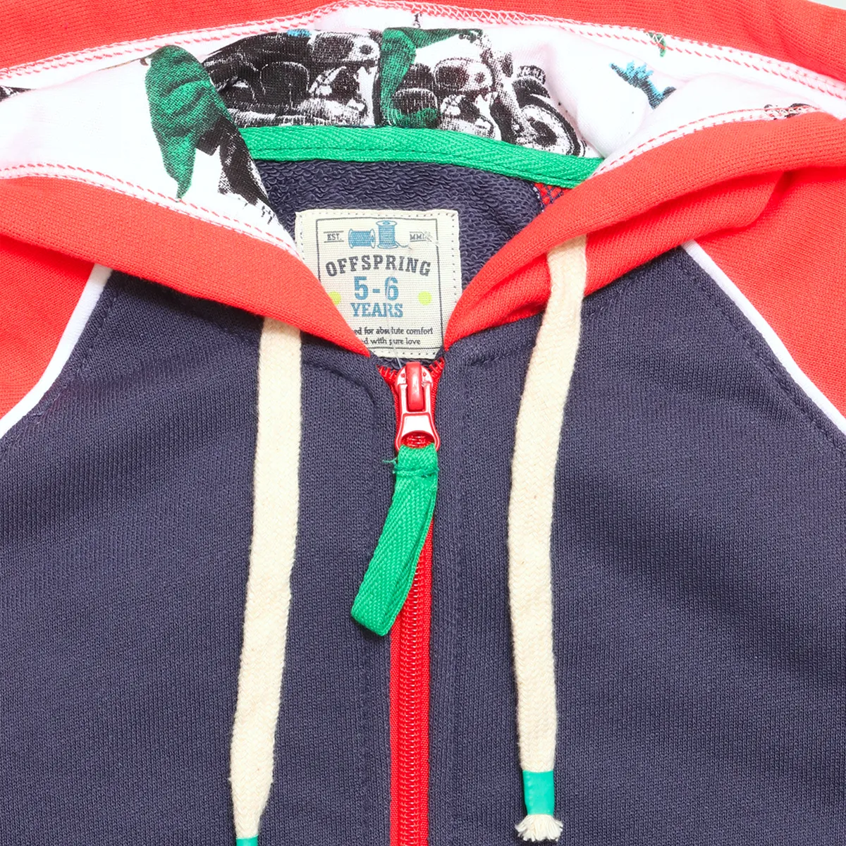 Baseball Terry Zipper Hoodie