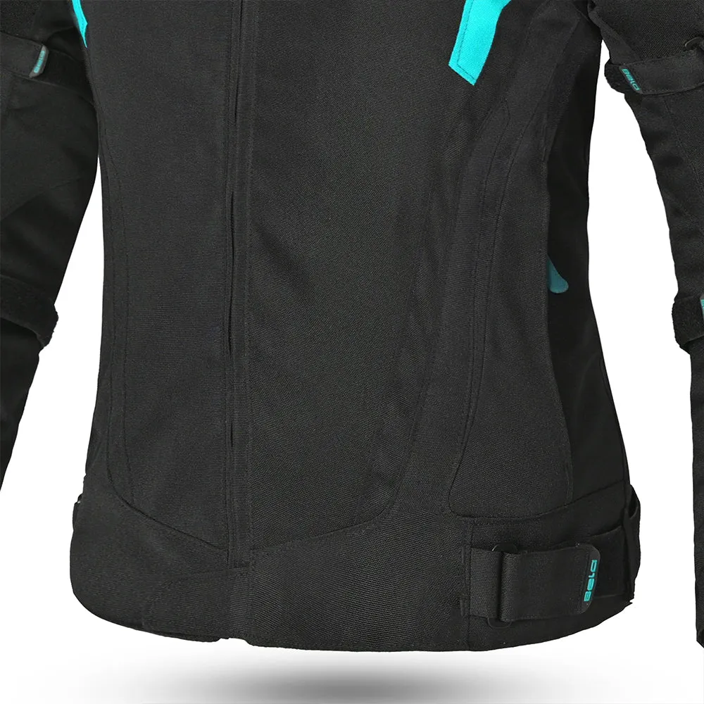 BELA - Highland Lady Motorcycle Jacket - Black Turquoise