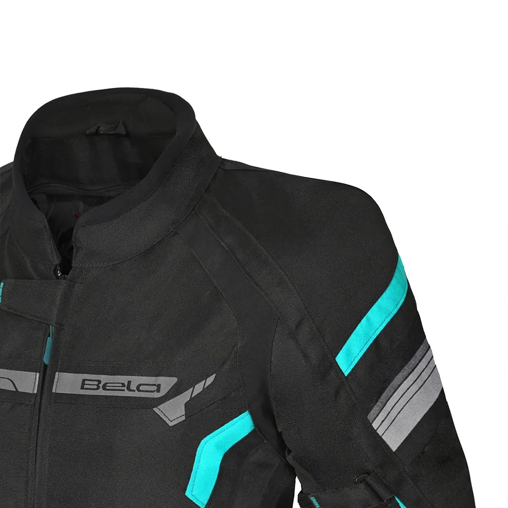 BELA - Highland Lady Motorcycle Jacket - Black Turquoise