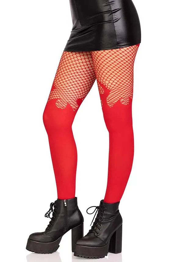 Blaze Opaque [Red] | TIGHTS