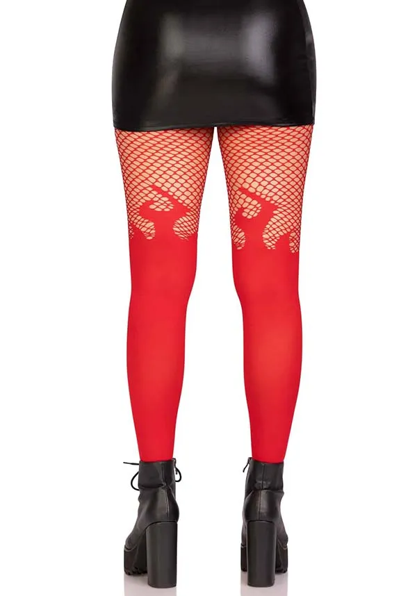 Blaze Opaque [Red] | TIGHTS