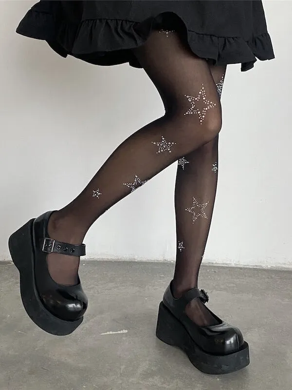 Bling star tights