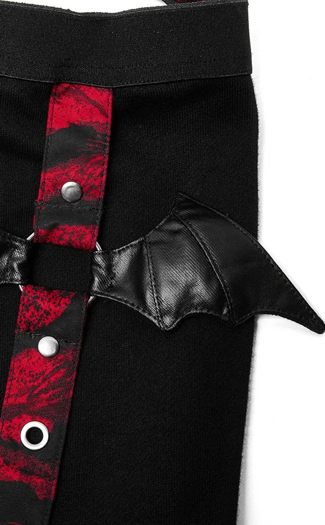 Bloodsucker Legwarmers | Red & Black