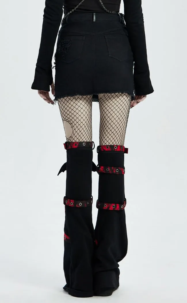 Bloodsucker Legwarmers | Red & Black