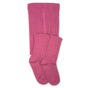 Cableknit Tights -- Rose