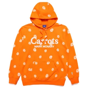 CARROTS X McNAIRY DAISY WORDMARK ALL OVER PRINT HOODIE (Orange)