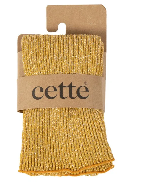 Cette Glitter Ribbed Socks Sunflower 278-12