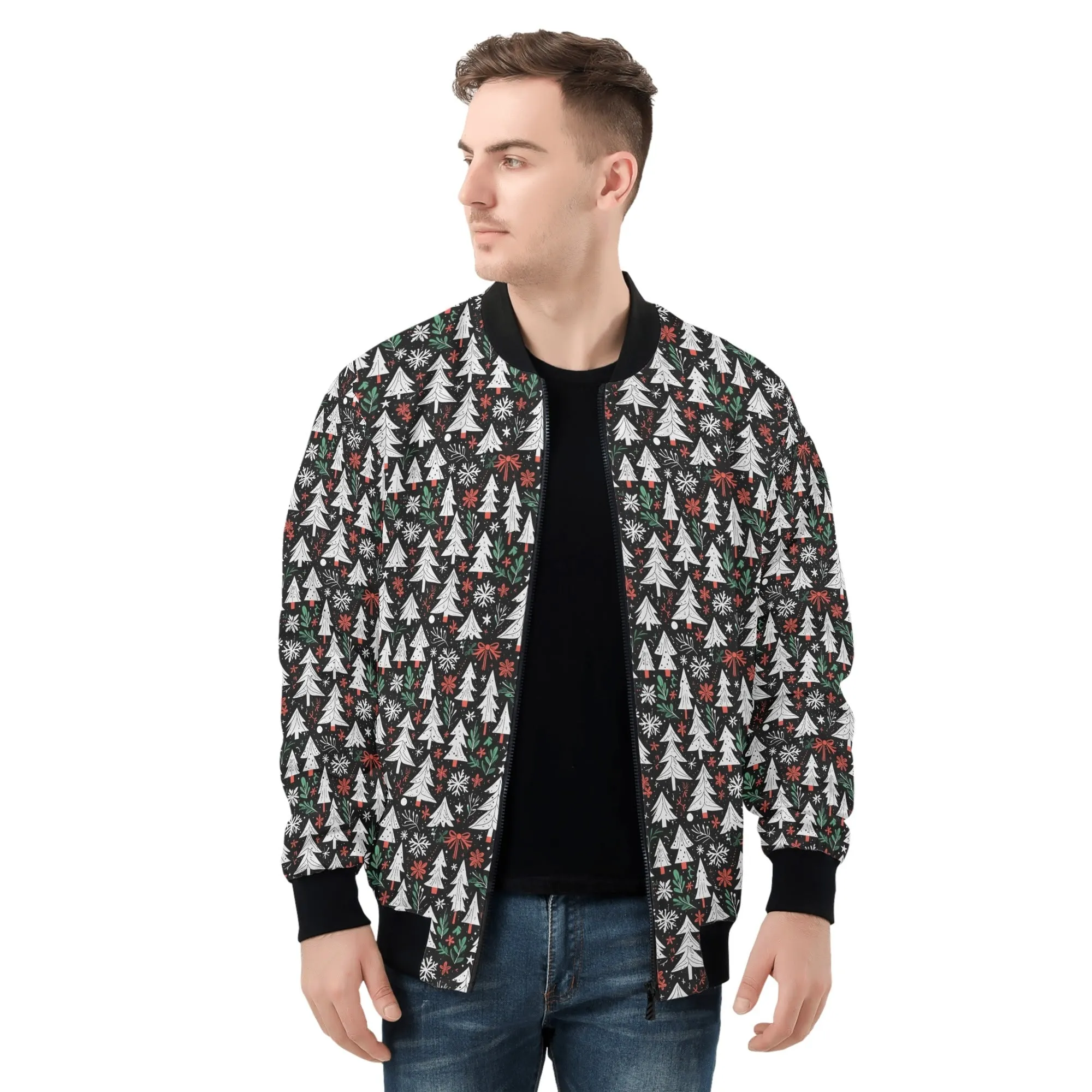 Christmas Trees Unisex Zip Up Track Jacket