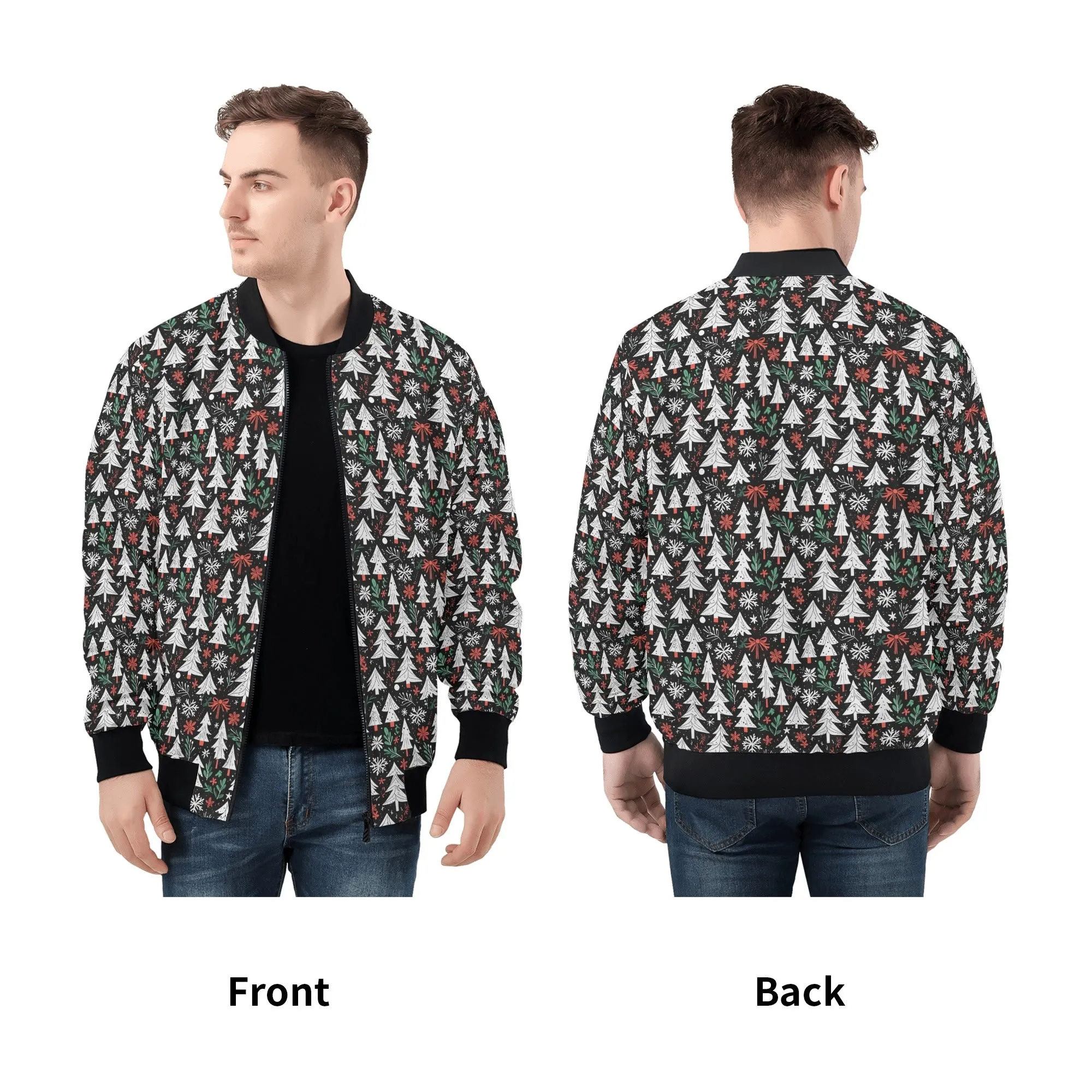 Christmas Trees Unisex Zip Up Track Jacket