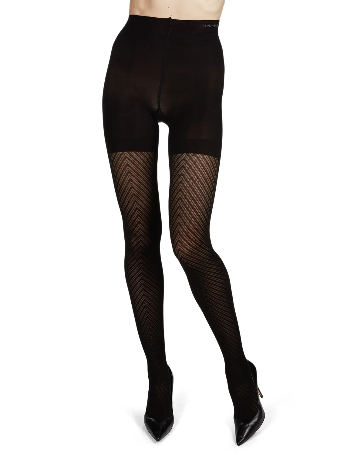 Classic Chevron Semi-Opaque Shaper Tights