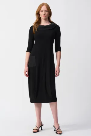 COCOON DRESS WITH MEMORY