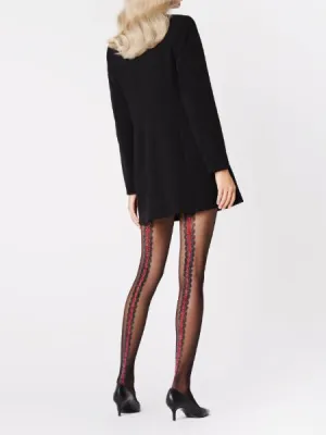 Coral Sheer Back-Seam Tights