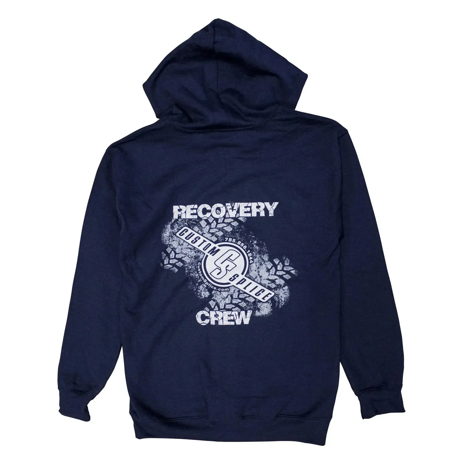 Custom Splice Recovery Crew Navy Zip Hoodie