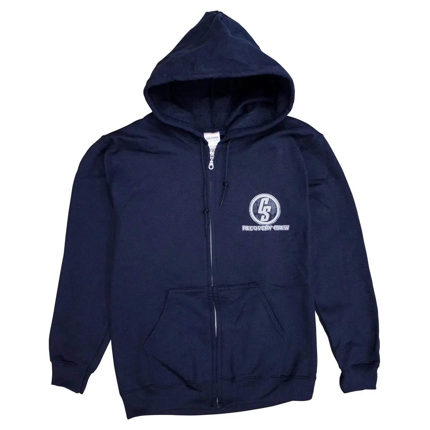 Custom Splice Recovery Crew Navy Zip Hoodie