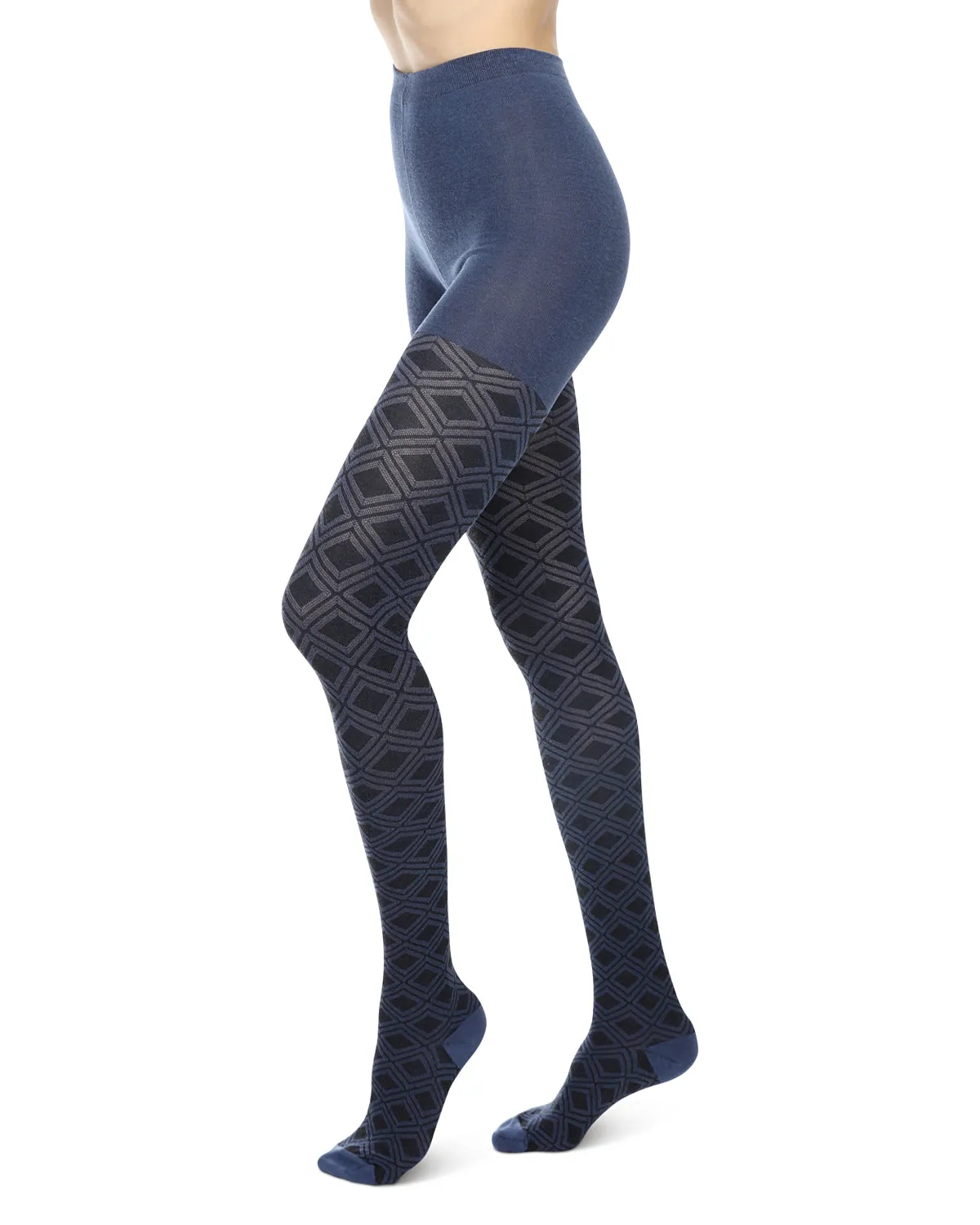 Diamond Daze Cotton Blend Sweater Tights