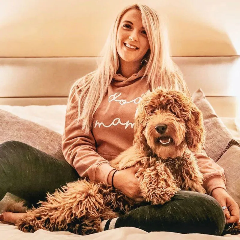 Dog Mama Retro Script Hoodie