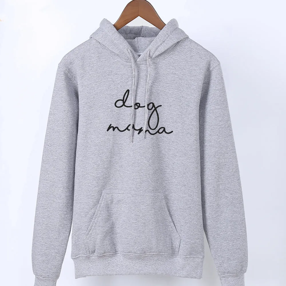 Dog Mama Retro Script Hoodie