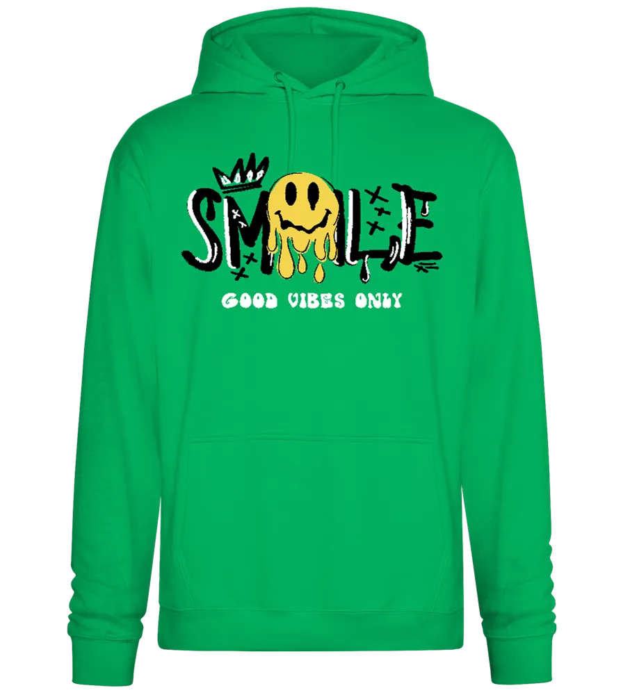 Dripping Smiley Design - Premium Essential Unisex Hoodie